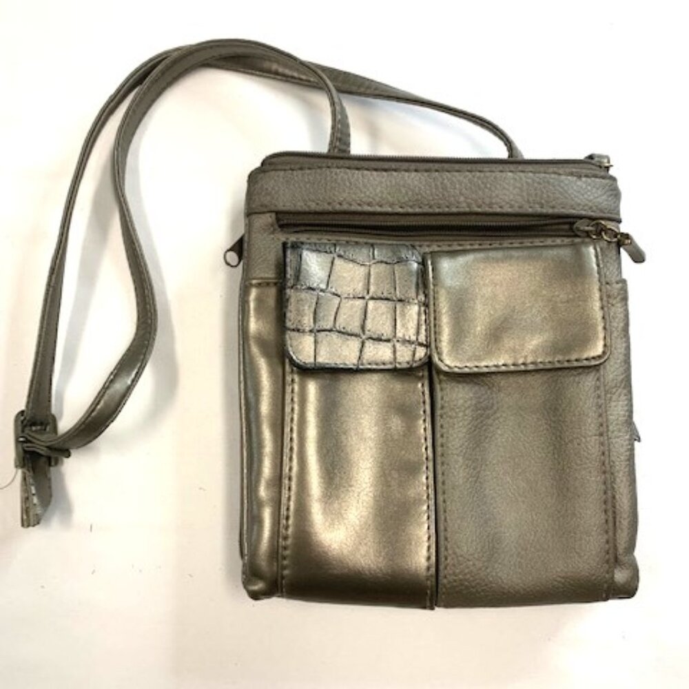 Gray Shoulder Strap Purse